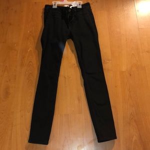 skinny black jeans hollister 25